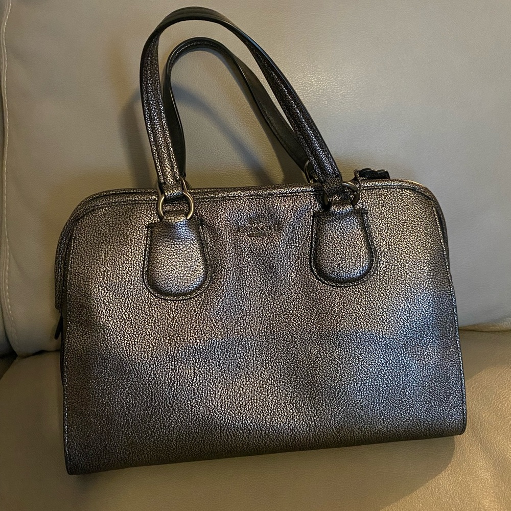 Authentic Coach Charcoal Colored Purse